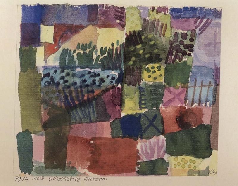 Paul Klee Southern Garden Germany oil painting art